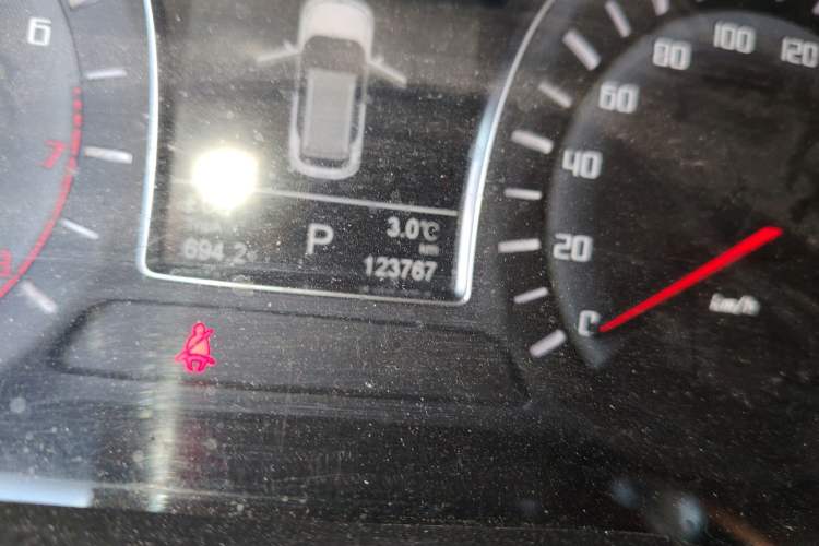 Used GAC Trumpchi GS4 2017 235T Automatic Two-Wheel Drive Luxury Smart Connectivity Version Odometer Close Up