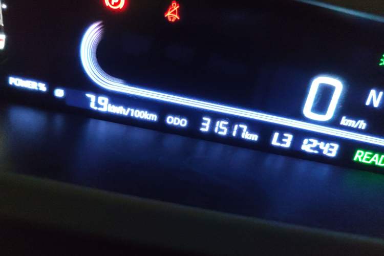 Used Geely Galaxy Panda 2024 Panda Mini 200km Endurance Bear Odometer Close Up