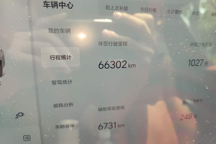 Used Li Auto L7 2023 Air model Odometer Close Up