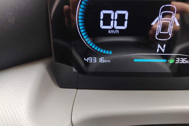 Used Leapmotor T03 2022 Crystal Edition Odometer Close Up