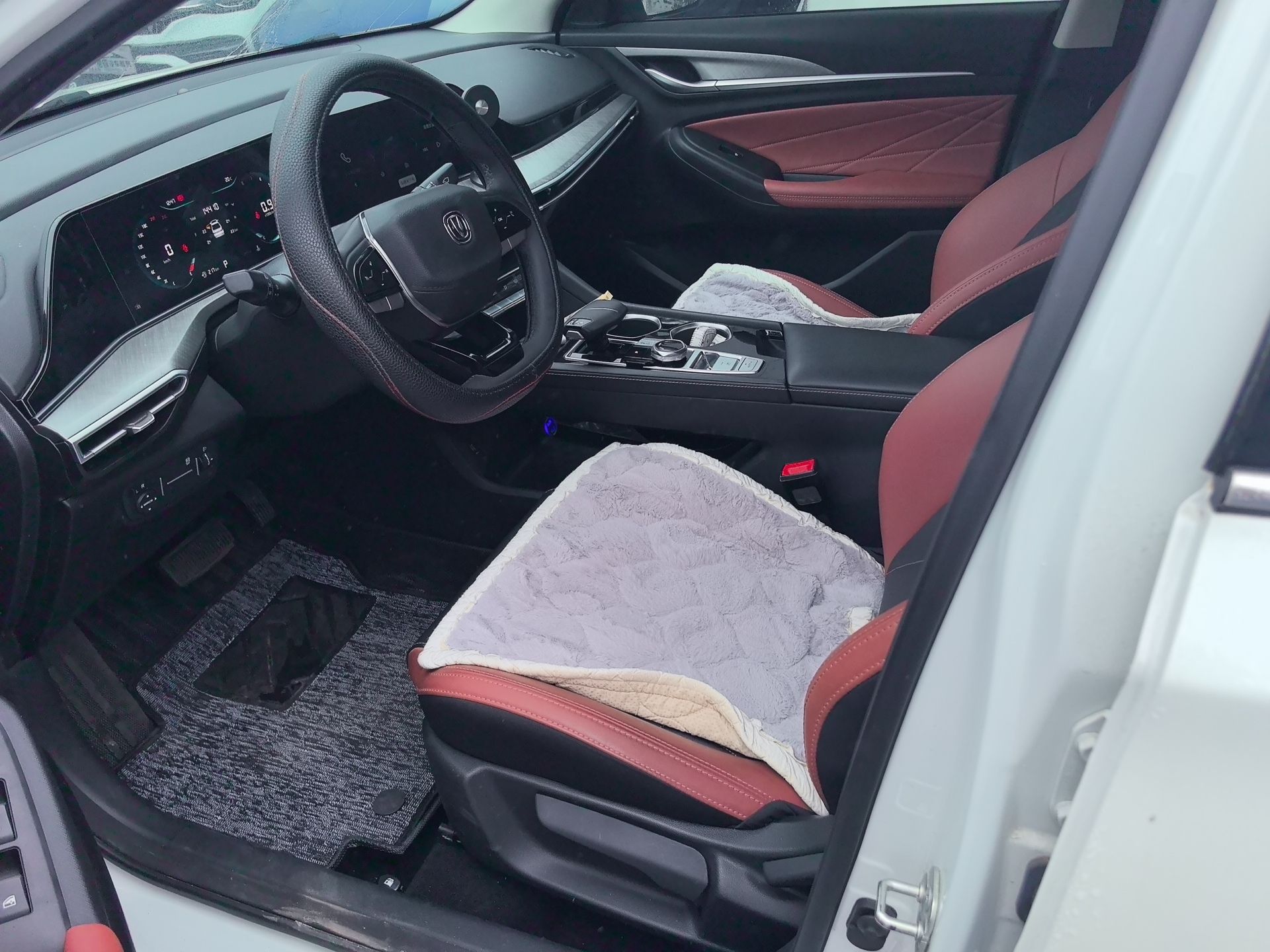 Переднее сиденье в автомобиле