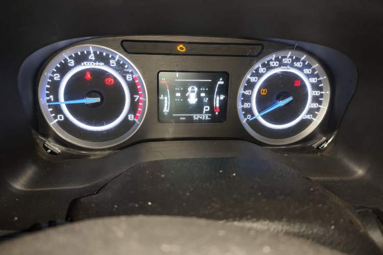 Used Sinotruk VGV U70 2020 1.5T Automatic Smart Enjoyment Elite Version 7 Seats Odometer Close Up