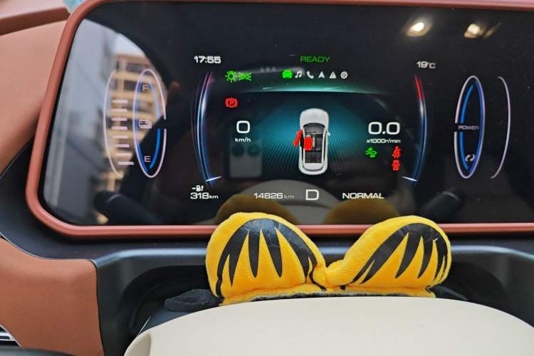 Used ORA Good Cat 2023 401 km Standard Range Luxury Version Lithium Iron Phosphate Odometer Close Up