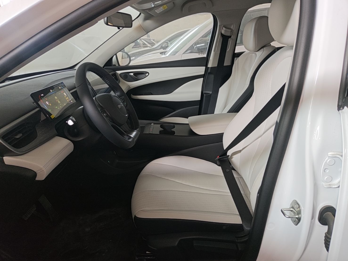 Vordere Reihe im Auto