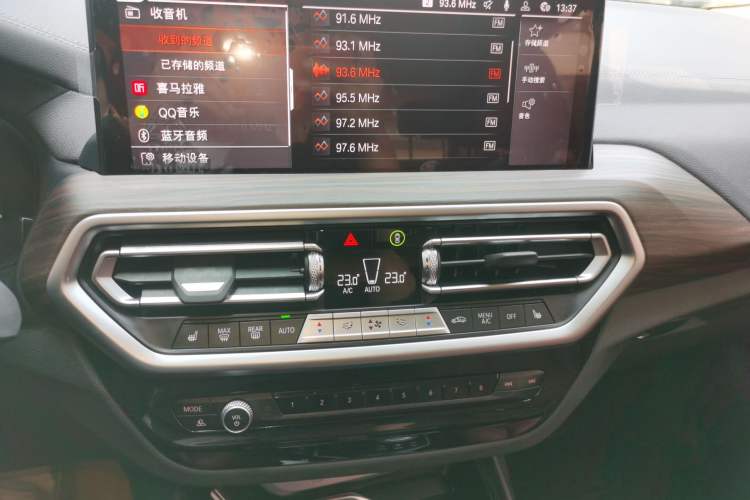 Used BMW X3 2023 xDrive30i Leading Model M Night Edition Package Audio And AC Panel