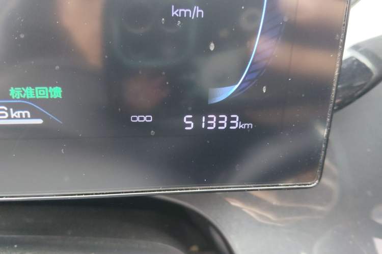 Used BYD e2 2023 Luxury Model Odometer Close Up