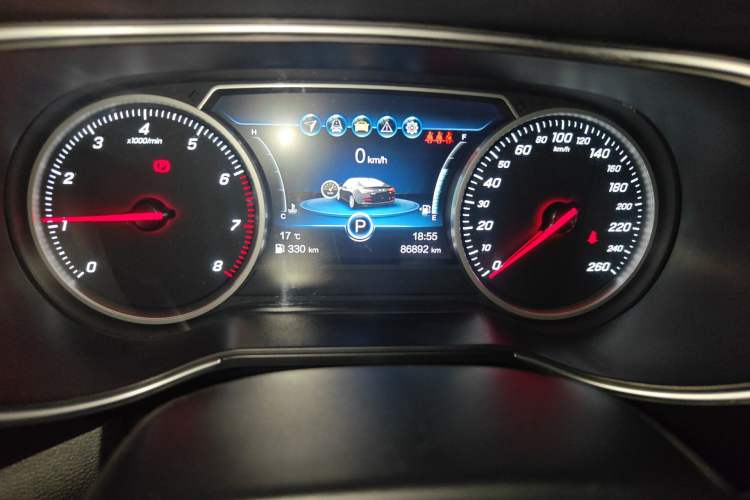 Used Hongqi H5 2019 30TD Smart Connect Enjoy Edition Odometer Close Up