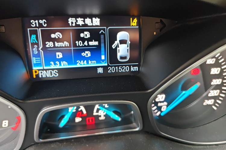 Used Ford Kuga 2013 2.0L GTDi Four-Wheel Drive Premium Model Odometer Close Up