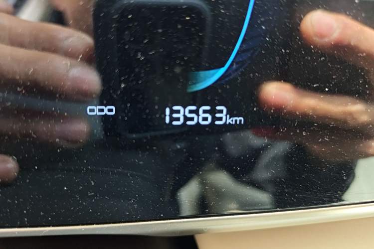 Used BYD Qin L 2024 DM-i 80KM Leading Model Odometer Close Up