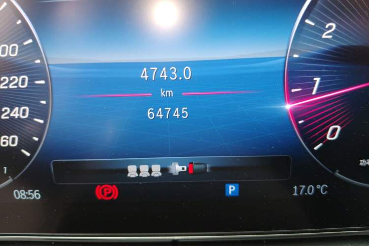 Used Mercedes-Benz C-Class 2023 C 260 L Sport Edition Odometer Close Up