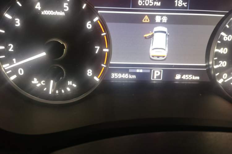 Used Infiniti QX50 2020 Revised Version 2.0T All-Wheel Drive Elite Edition Odometer Close Up