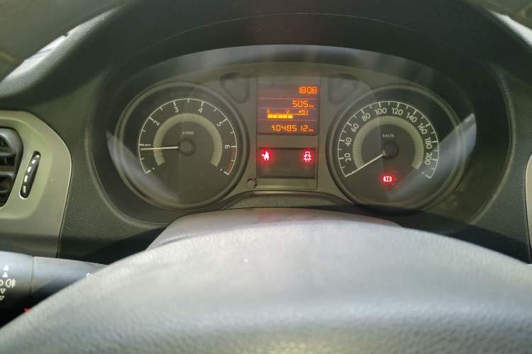 Used Peugeot 301 2014 1.6L Manual Comfort Edition CNG Odometer Close Up