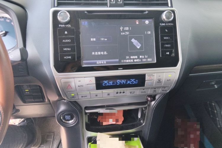 Used Toyota Prado 2018 3.5L Automatic TX-L with Rear-Mounted Spare Tire Audio And AC Panel