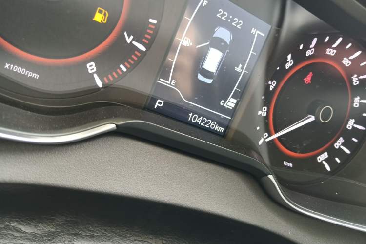 Used Chery Arrizo 5 2017 SPORT 1.5T CVT Luxury Edition Odometer Close Up