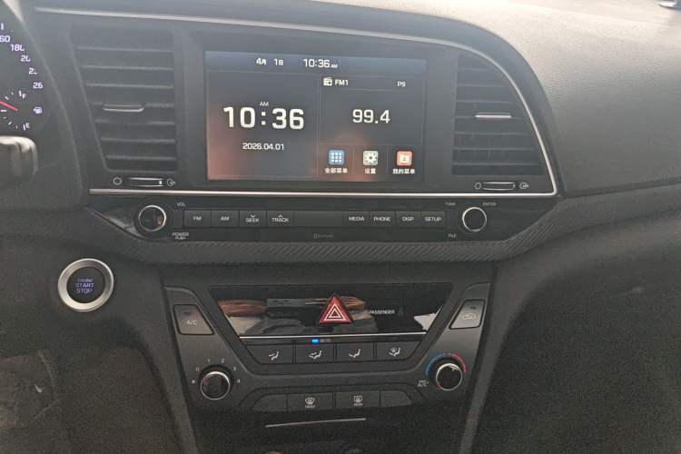 Used Hyundai Elantra (6th Generation / Lingdong) 2018 1.4T Dual-Clutch Xuan Dong · Dynamic Edition Audio And AC Panel