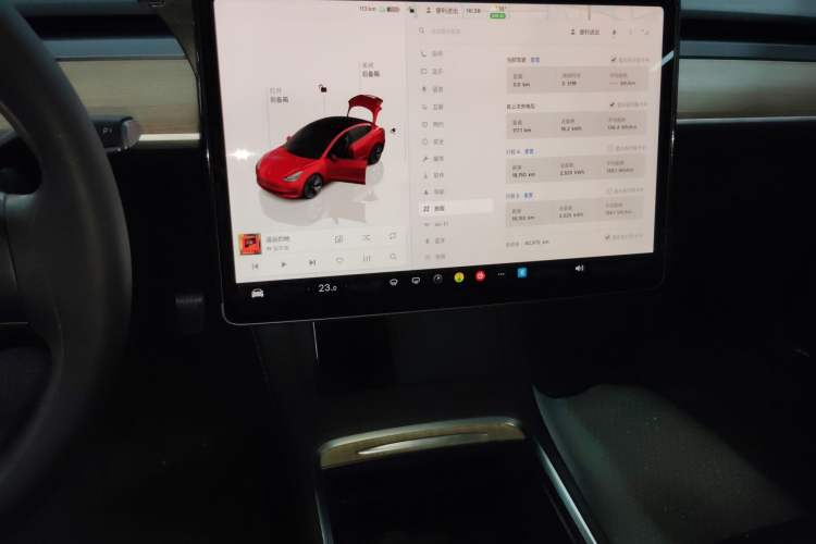 Used Tesla Model 3 2022 Rear-Wheel-Drive Version Audio And AC Panel