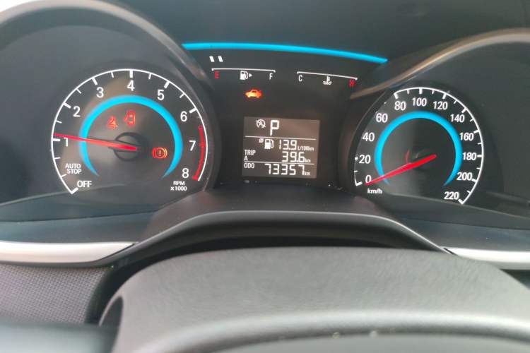 Used Chevrolet Cavalier 2019 320 Automatic Xinyue Edition Odometer Close Up