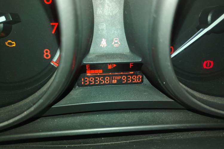 Used Mazda 3 2012 Hatchback 1.6L Automatic Elite Model Odometer Close Up