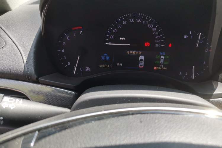 Used Cadillac ATS-L 2014 25T Comfort Model Odometer Close Up