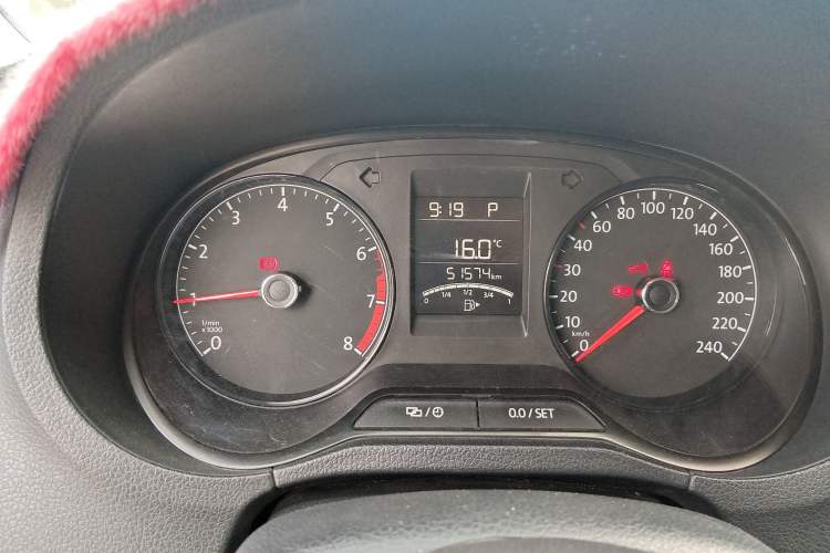 Used Volkswagen Polo 2016 1.4L Automatic Trendy Model Odometer Close Up