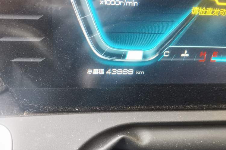 Used BYD Song Pro 2019 1.5T Automatic Elite Edition Odometer Close Up