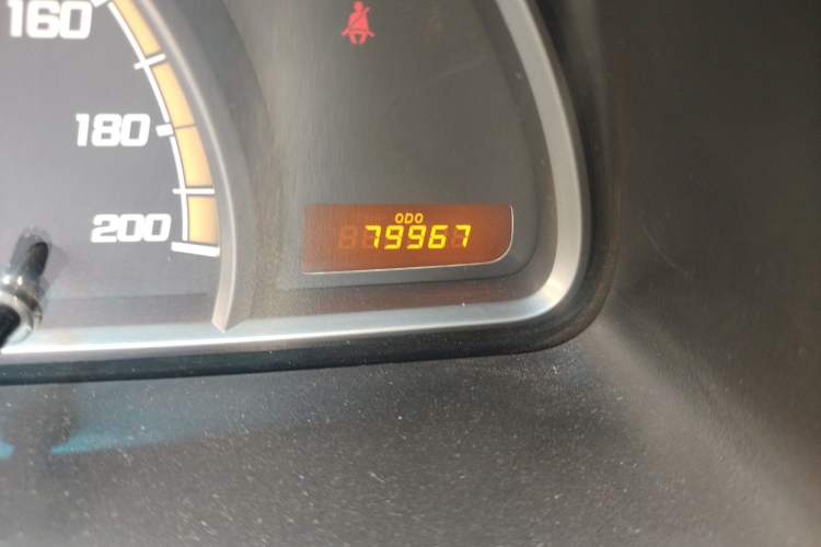 Used Chevrolet Sail 2013 Sedan 1.2L Manual Warm Edition Odometer Close Up