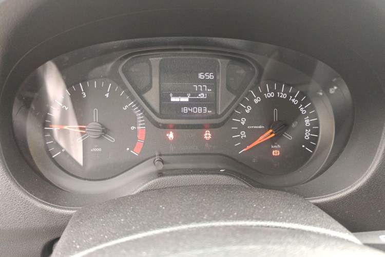 Used Citroen Elysee 2018 Revised Version 1.6L Manual Fashion Edition Odometer Close Up