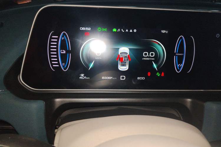 Used ORA Good Cat 2022 400km Standard Range Luxury Version Lithium Iron Phosphate Odometer Close Up