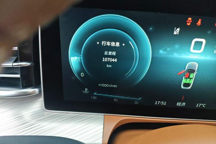 Used Hongqi H9 2020 2.0T Smart Connect Flagship Edition Odometer Close Up