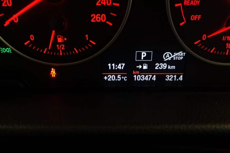 Used BMW 2 Series Active Tourer 2016 218i Fashion Model Odometer Close Up