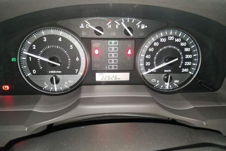 Used Toyota Land Cruiser  Odometer Close Up
