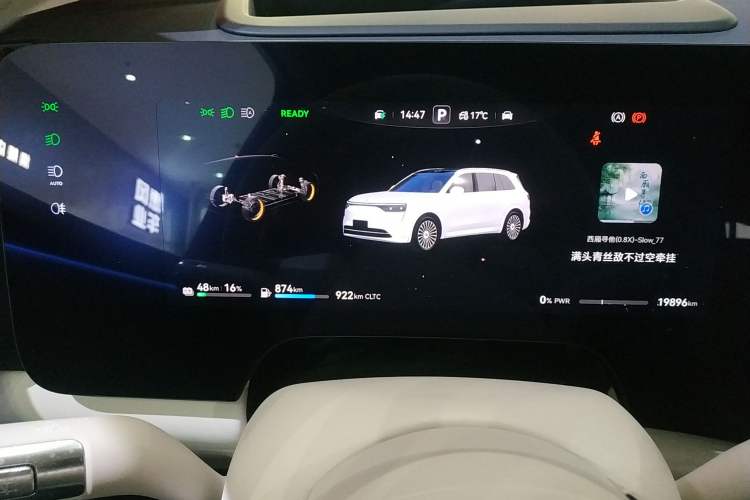 Used Hima AITO M8 2025 Extended-Range Ultra Version 53.4 kWh 6-Seater Edition Instrument Cluster