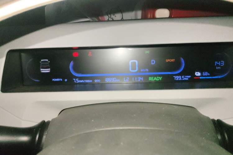 Used Geely Galaxy Panda 2023 Panda Mini 200km Dynamic Bear Odometer Close Up