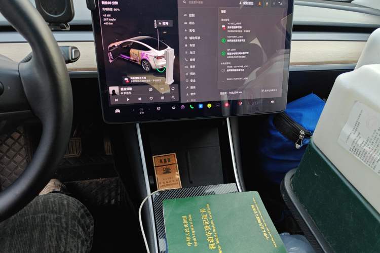 Used Tesla Model 3 2020 Standard Range Rear-Wheel Drive Upgraded Version Audio And AC Panel