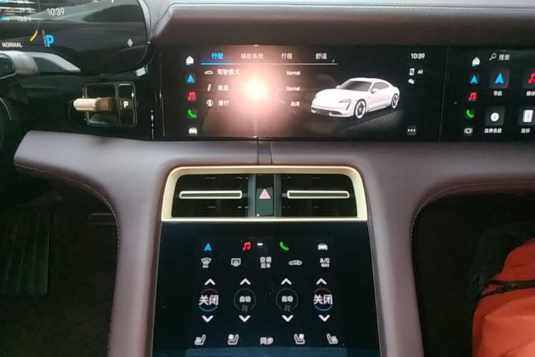 Used Porsche Taycan 2022 Taycan Audio And AC Panel