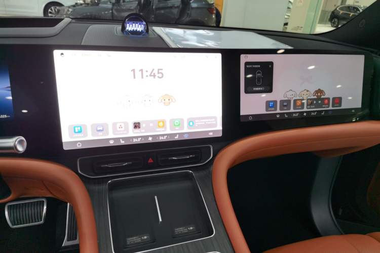 Used Hima AITO M9 2024 Range-Extended Ultra Version 42 kWh 6-Seater Model Audio And AC Panel