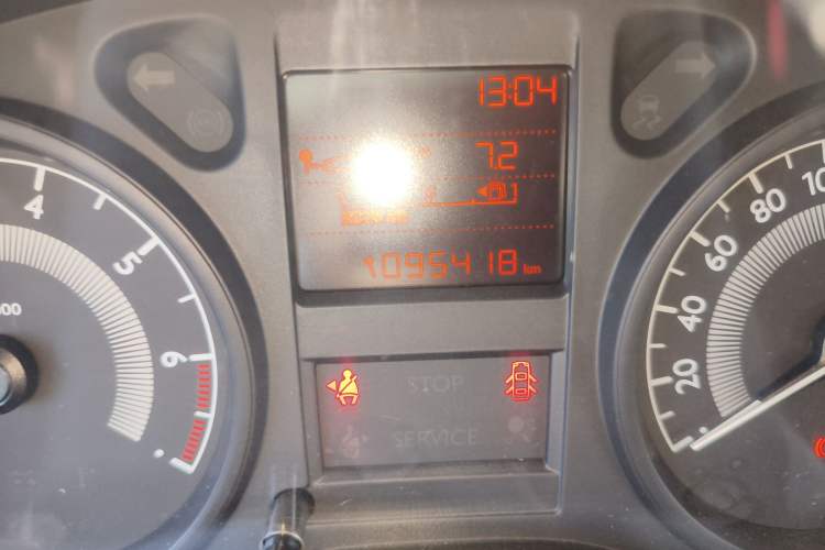 Used Peugeot 301 2014 1.6L Manual Comfort Edition Odometer Close Up