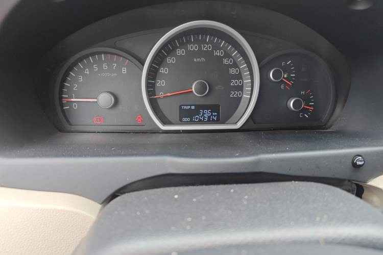 Used Kia Sportage 2013 2.0L Manual Two-Wheel Drive GL Trim Odometer Close Up