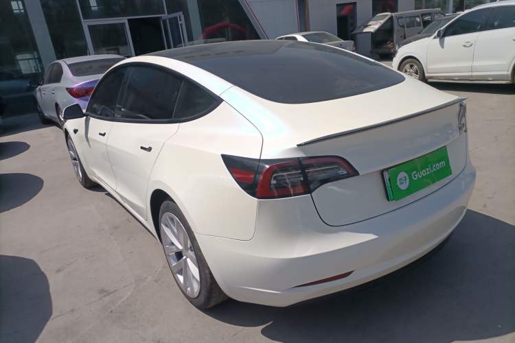 Used Tesla Model 3 2021 Revised Version Standard Range Rear-Wheel Drive Upgraded Edition 3D1 Rear Left 45 Deg