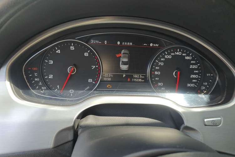 Used Audi A8 2012 A8L 45 TFSI quattro Luxury Model Odometer Close Up