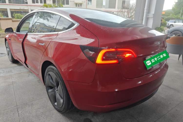 Used Tesla Model 3 2020 Standard Range Rear-Wheel Drive Upgraded Version Rear Left 45 Deg