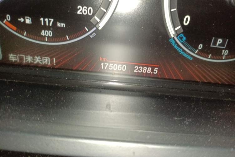 Used BMW 7 Series 2009 730Li Leading Model Odometer Close Up