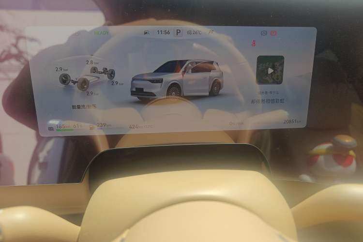 Used Hima AITO M8 2025 Extended-Range Max+ Version 53.4 kWh 6-Seater Edition Instrument Cluster