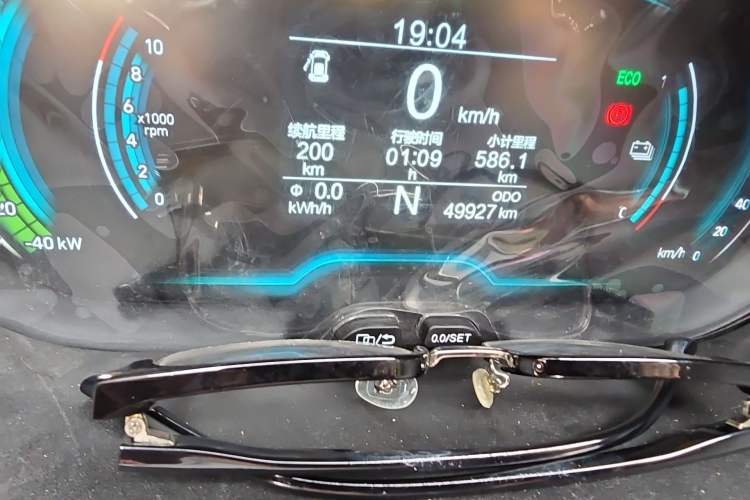 Used Chery QQ Little Ant 2024 251km True Love Edition Odometer Close Up