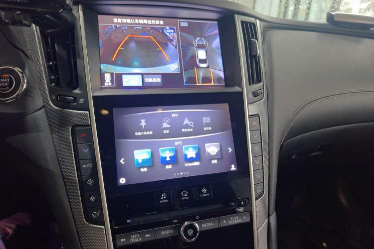 Used Infiniti Q50L 2018 2.0T Enjoyment Version China VI Standard Audio And AC Panel