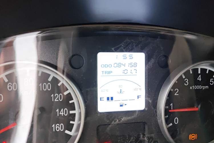 Used Jinbei Hiace X30 2018 1.3L Comfort Model DLCG12 Odometer Close Up