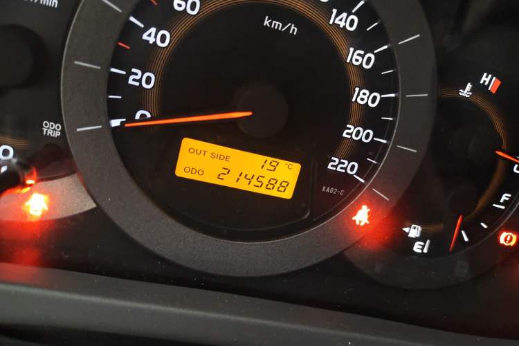 Used Toyota RAV4 2009 2.0L Manual Classic Edition Odometer Close Up