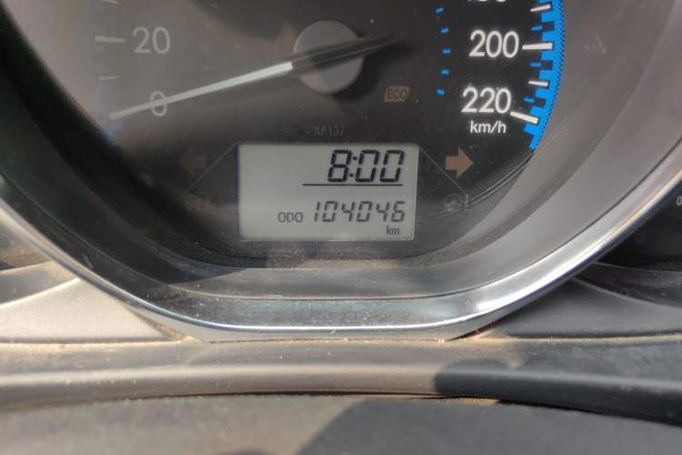 Used Toyota Vios 2019 1.5L Manual Trend Edition Odometer Close Up