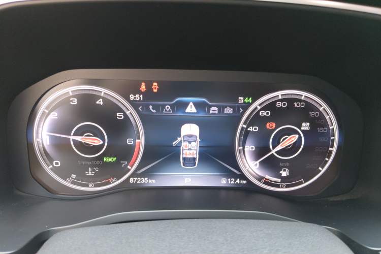 Used Hongqi HS7 2022 2.0T DCT Two-Wheel Drive Smart Connect Flagship Edition Five Seats Instrument Cluster