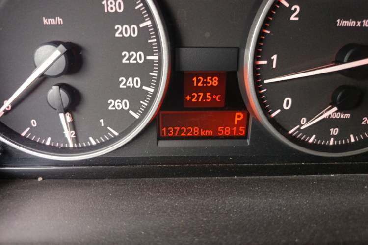 Used BMW 3 Series  Odometer Close Up